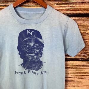 Vintage 1980s Kansas City Royals Frank White Day T-shirt